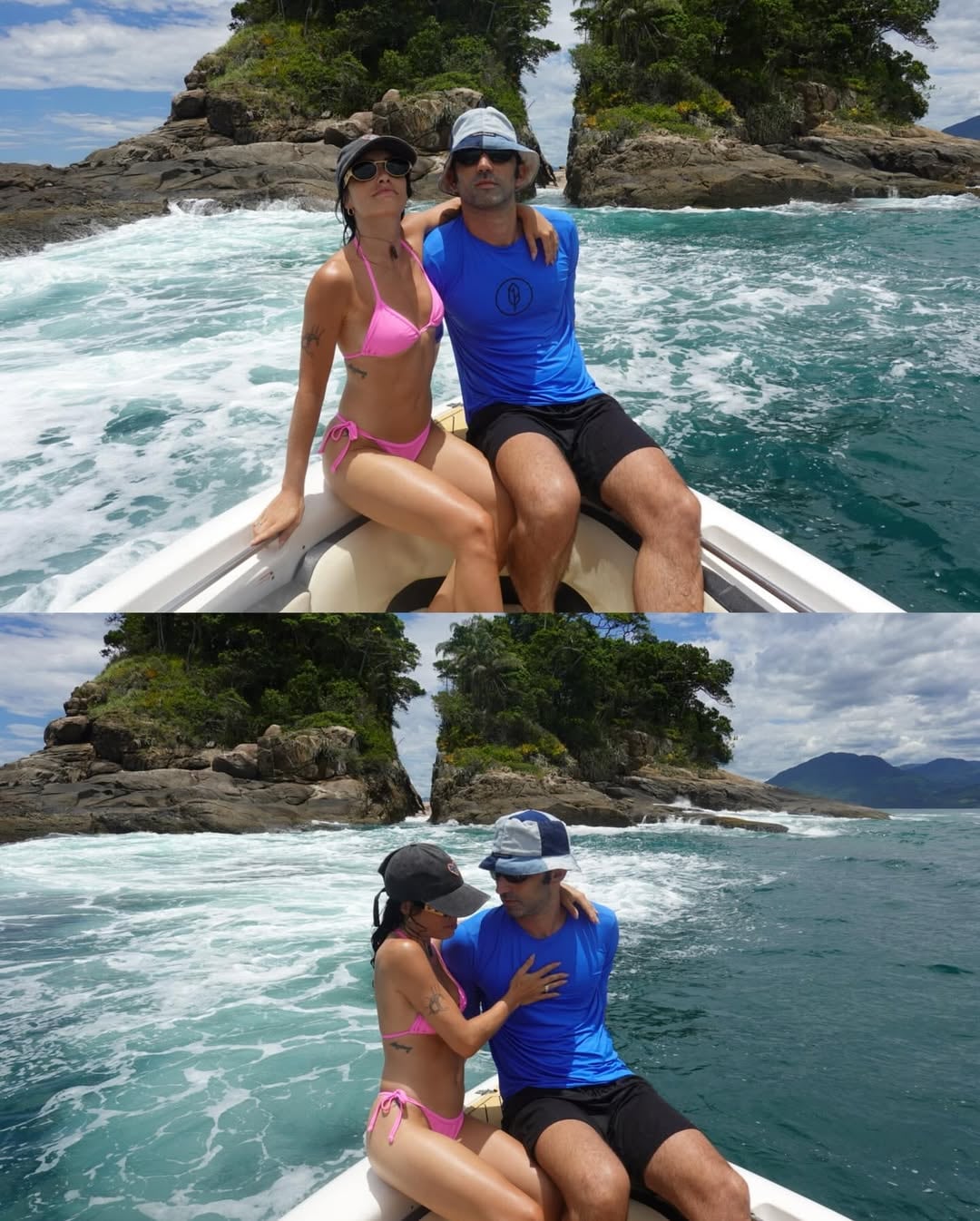 Lali y Pedro en Brasil.