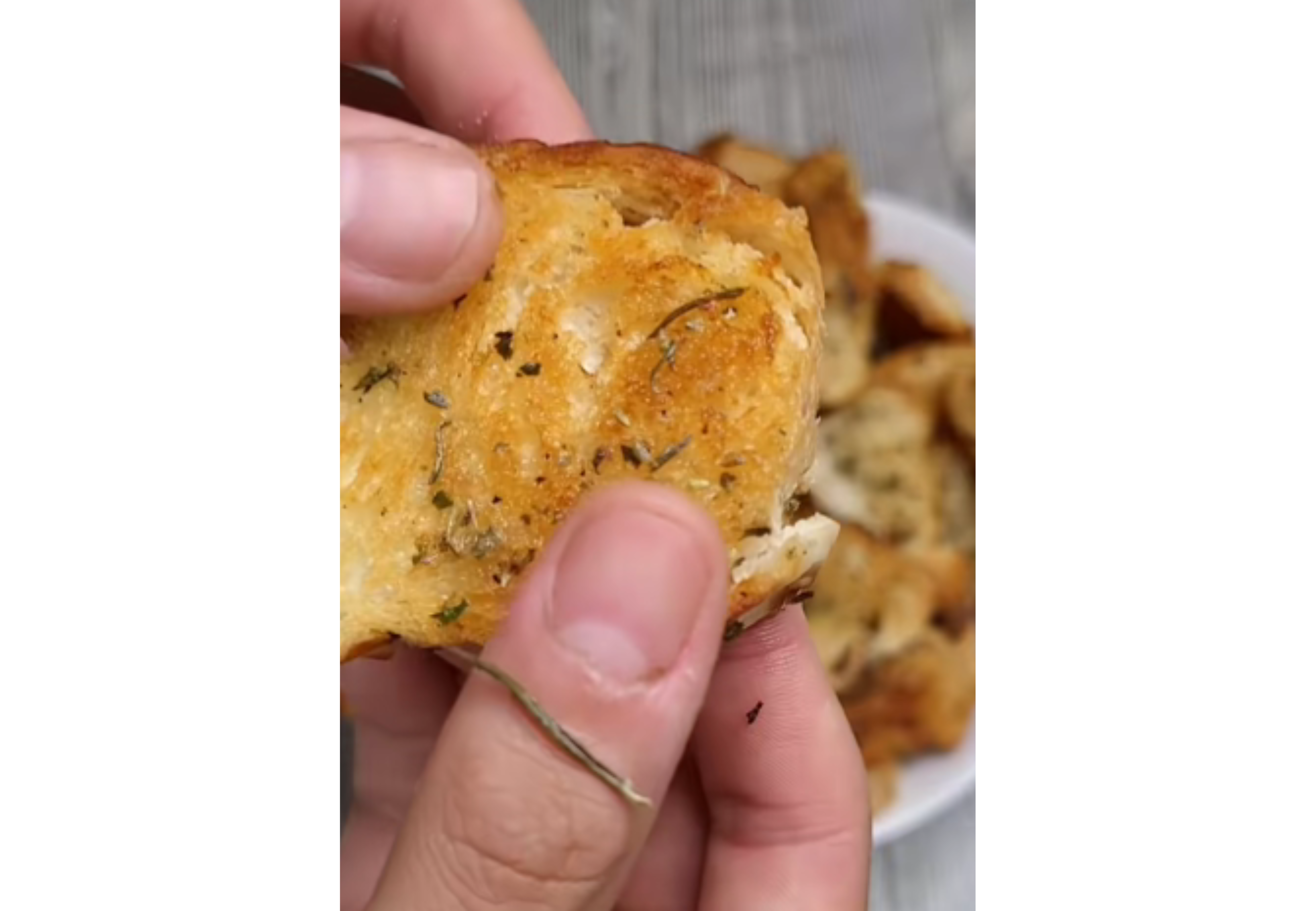 Así quedan las tostadas saborizadas.