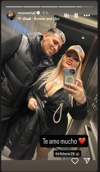 Morena Rial presentó a su novio en redes sociales