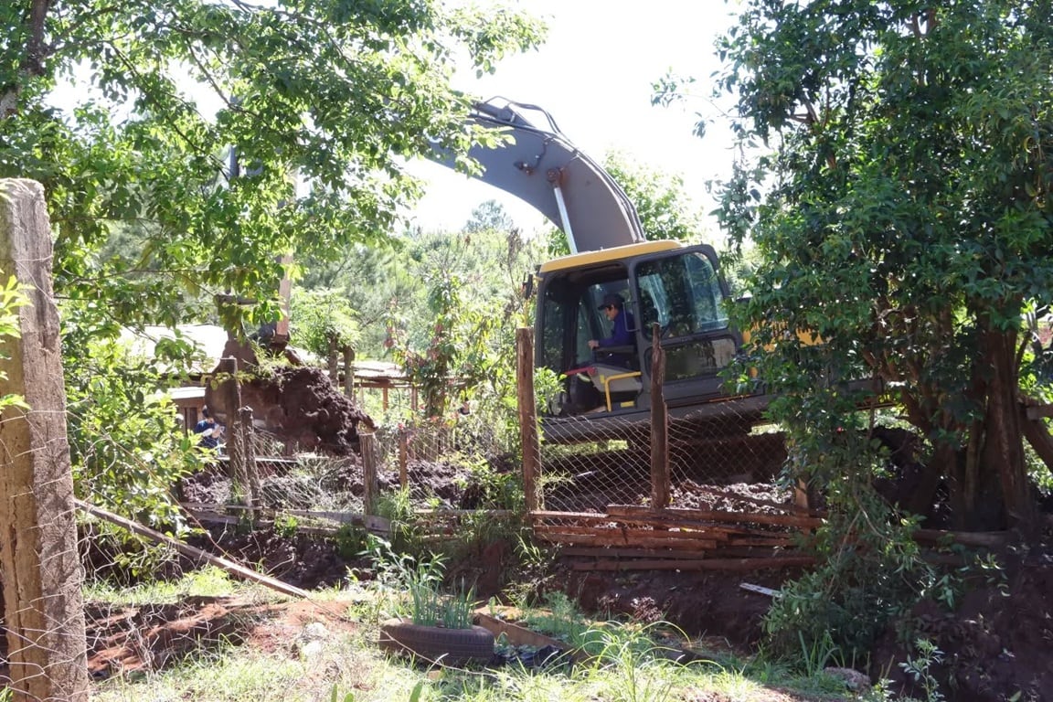 Eldorado avanza con obras de entubado y ensanchamiento del arroyo en el kilómetro 3.
