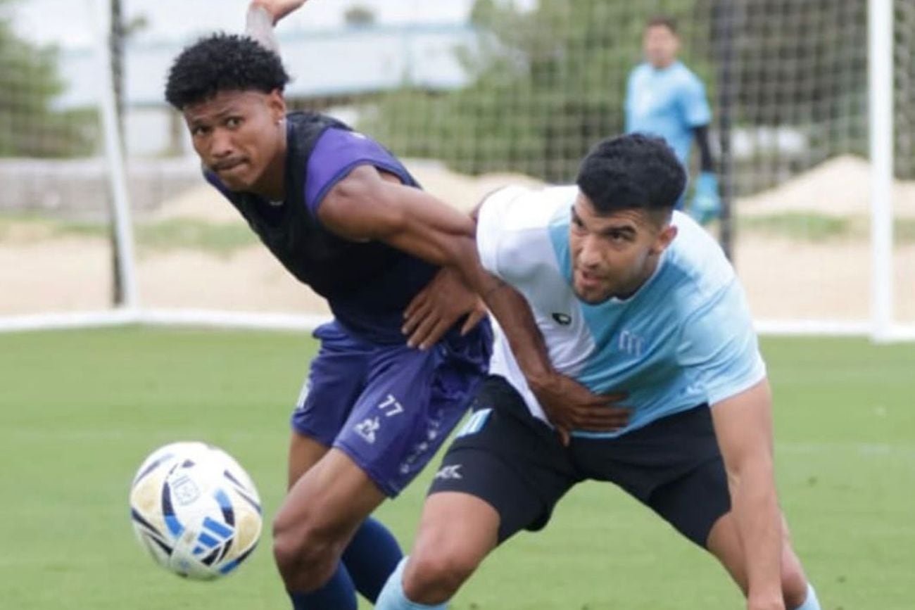 Talleres y Racing en el amistoso de este viernes. (Prensa Racing).