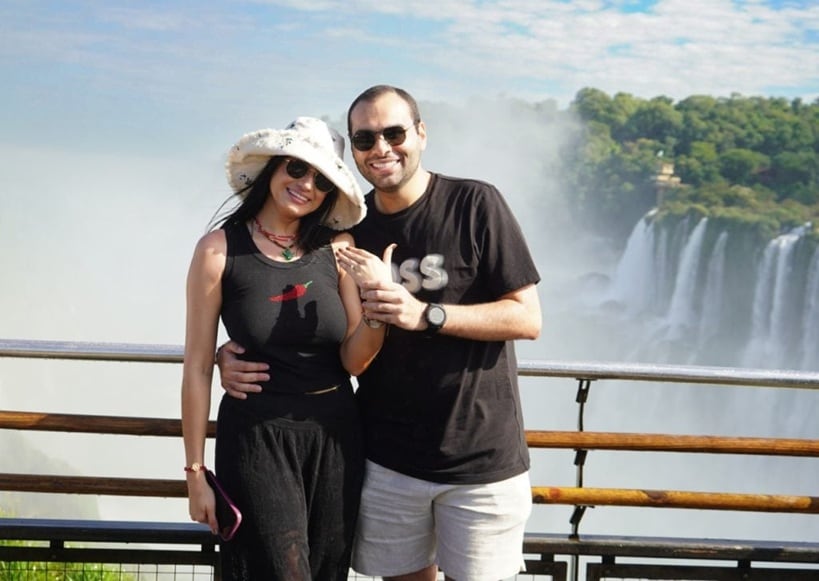 Propuesta de amor en la Garganta del Diablo: un colombiano pidió casamiento en las Cataratas del Iguazú.