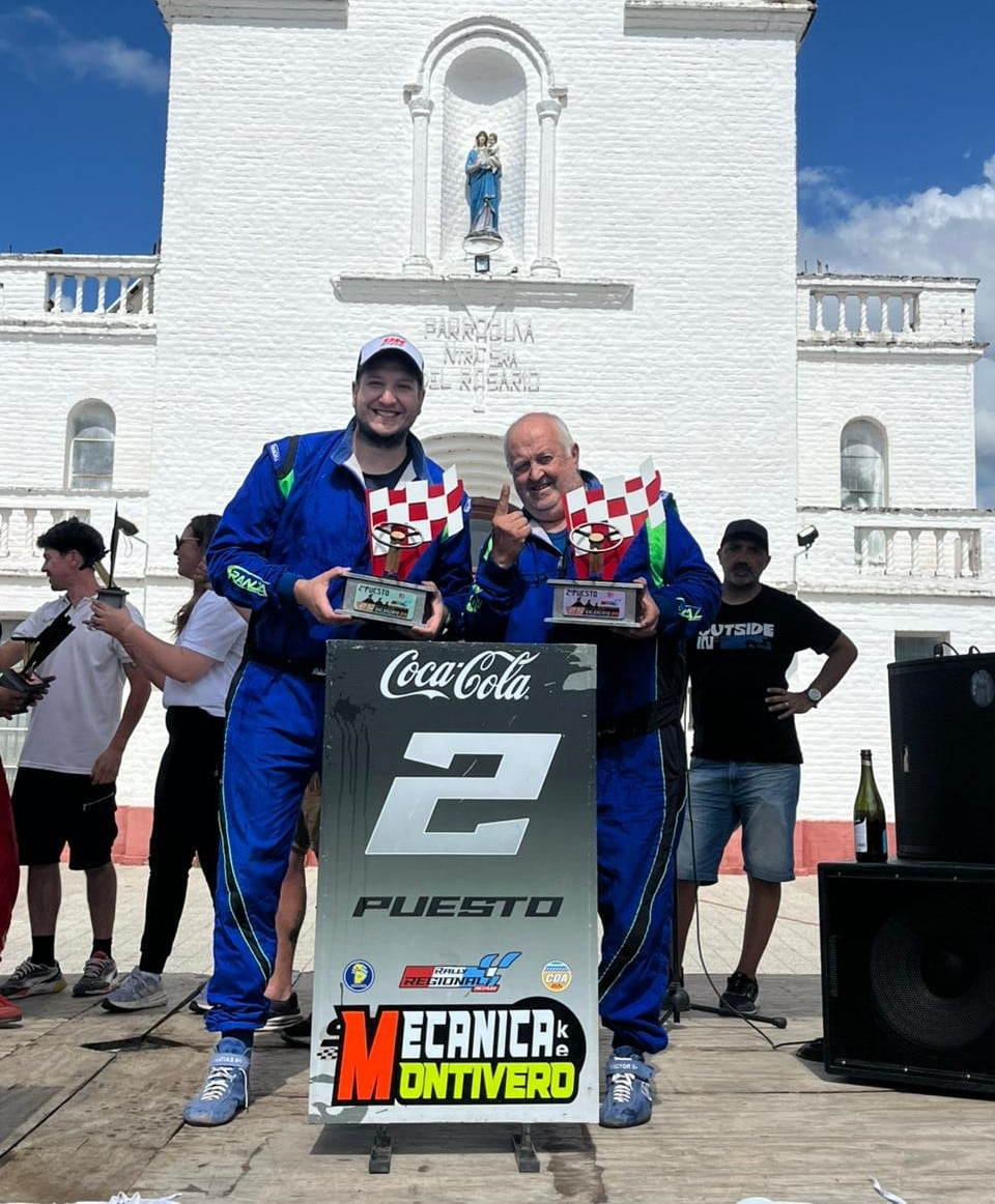 Víctor y Matías Mondino lograron el campeonato en el Rally Regional en la clase A1
