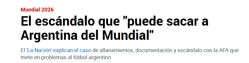 El medio español está al tanto de lo que sucede en AFA.