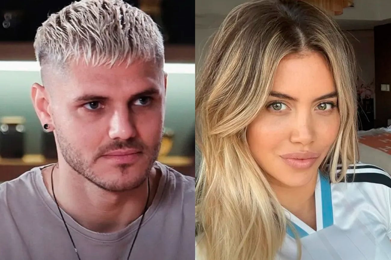 Mauro Icardi vs. Wanda Nara. Foto: captura pantalla