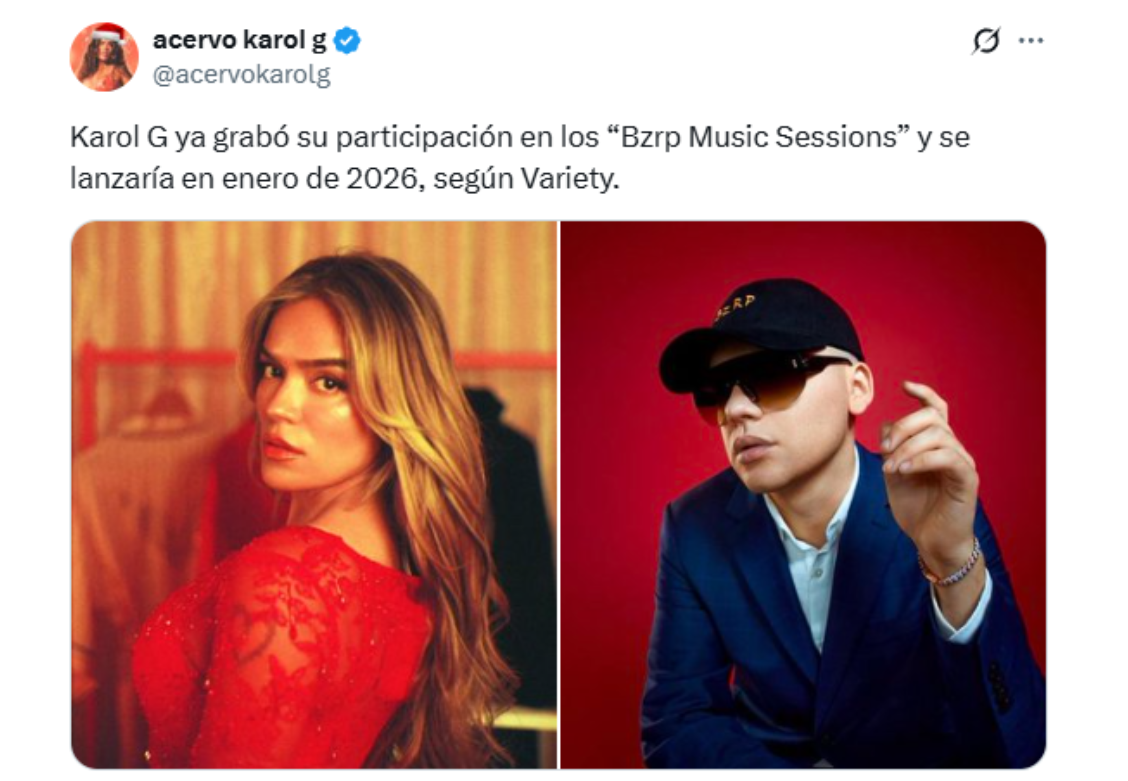 La cuenta de Twitter que compartió la noticia.