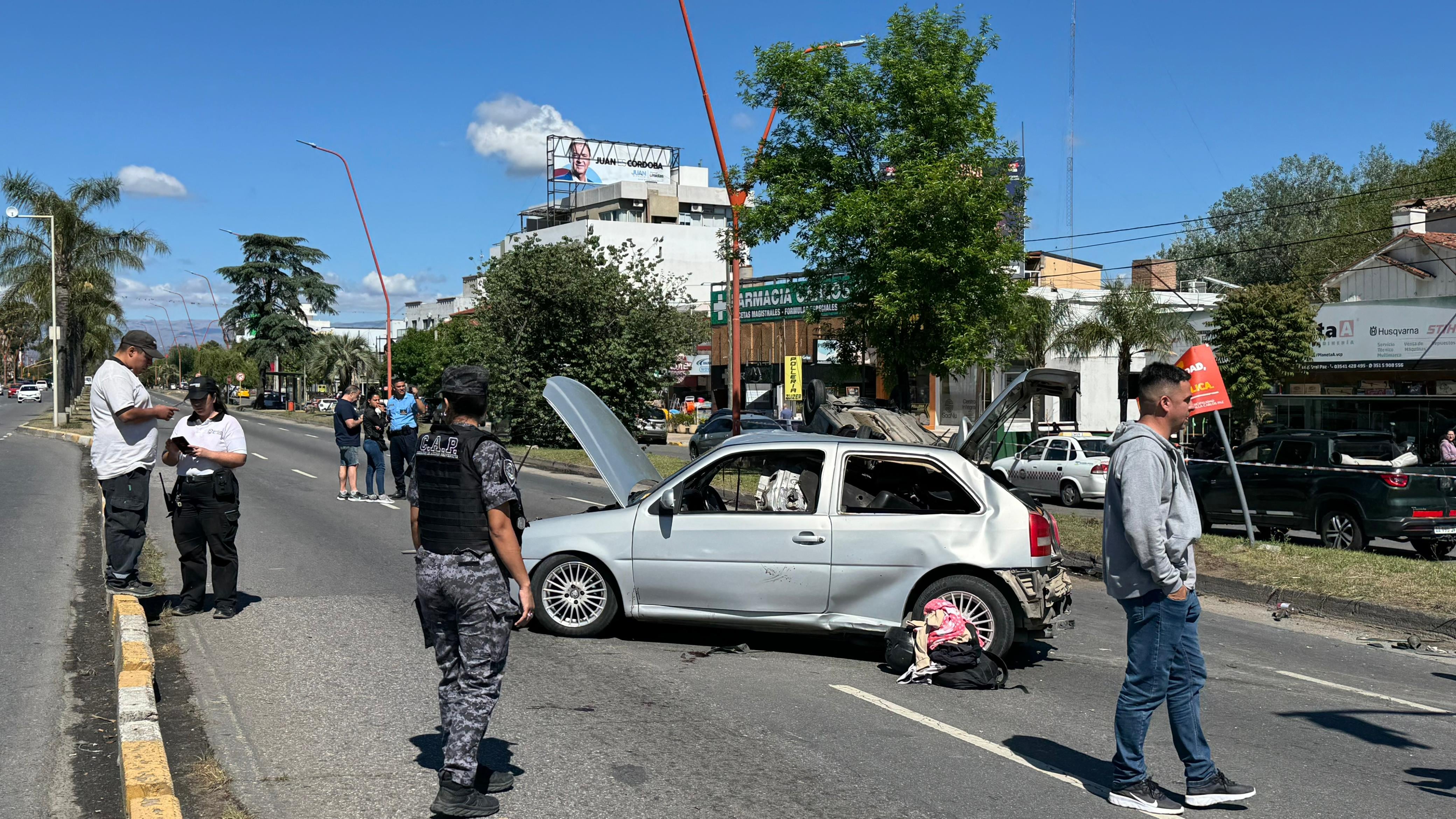 Los autos chocaron durante la mañana del sábado 18 de octubre.