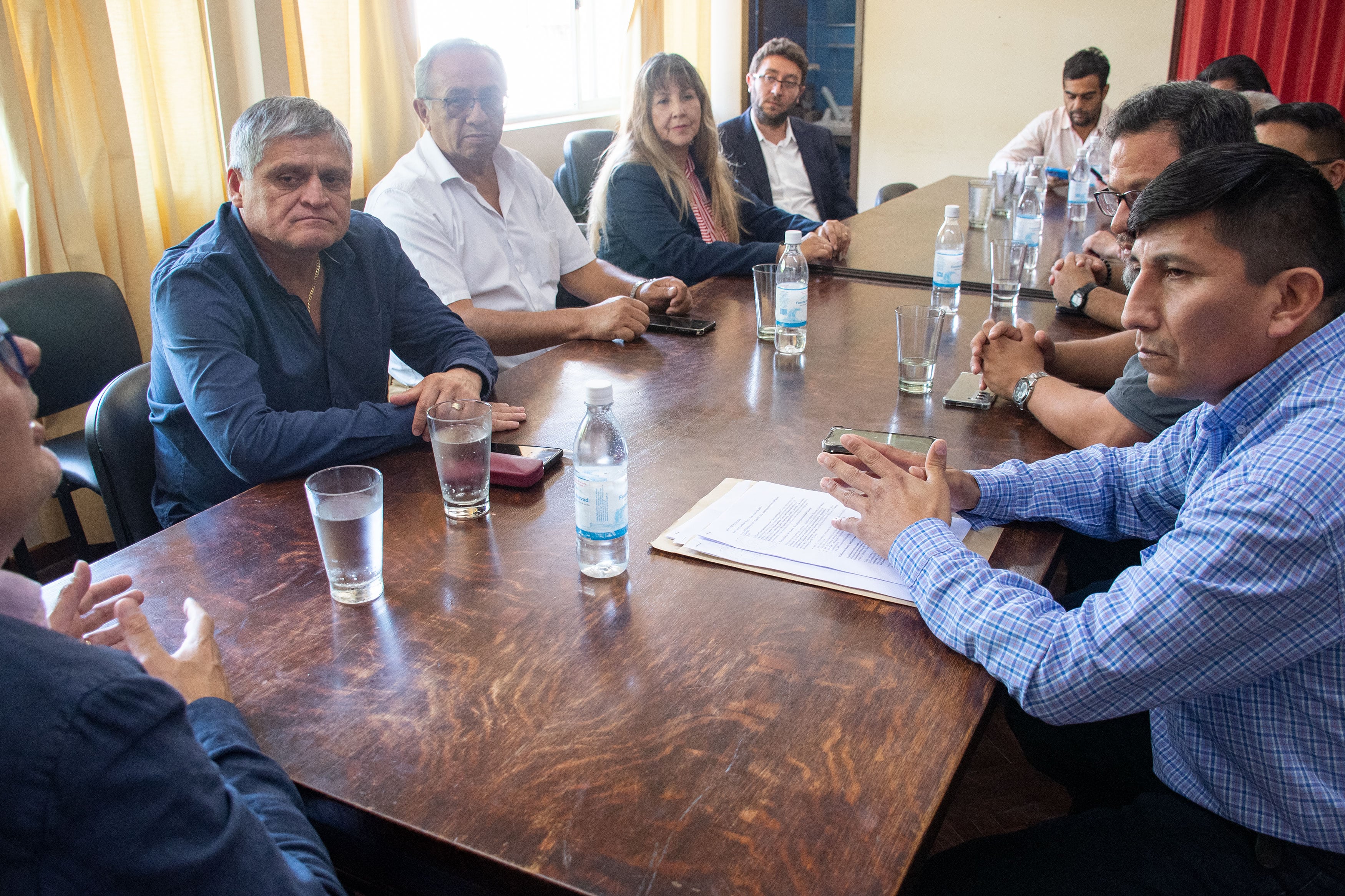 Positivo resultó el intercambio entre los concejales del oficialismo y los representantes de los trabajadores, según coincidieron en afirmar las partes.