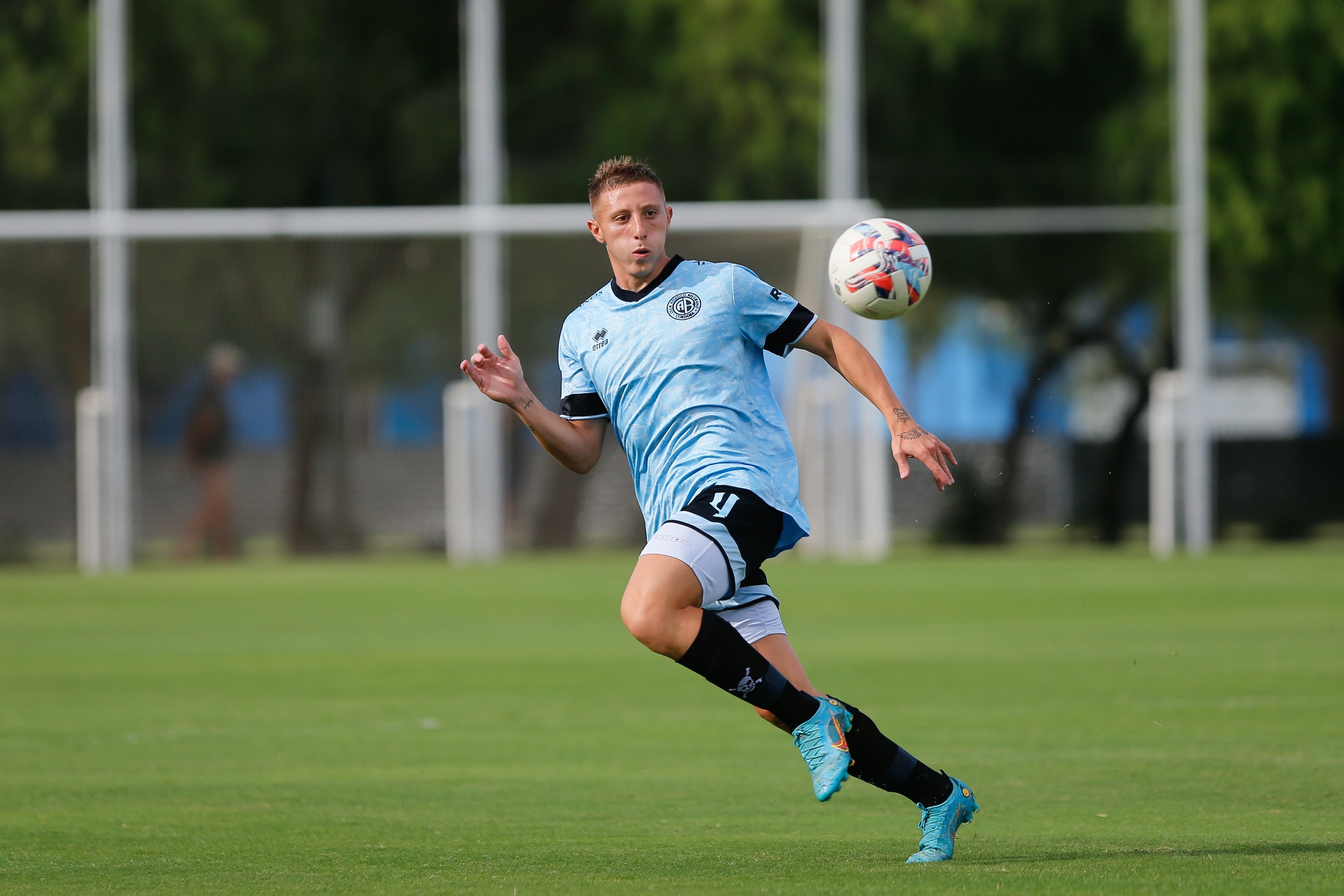 Juan Barinaga estuvo casi ocho meses fuera por su lesión en la rodilla. (Prensa Belgrano)