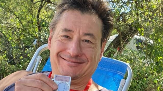 Edgardo Burzio tuvo nado y obtuvo un buen resultado en Aguas Abiertas
