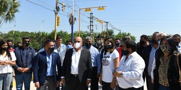 Manzur inauguró un nuevo acceso en la ruta 301 en Famaillá.