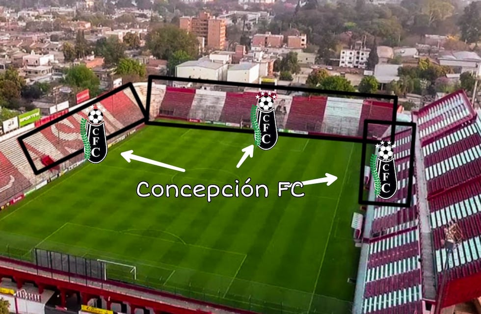 La ubicación de las hinchadas en la Ciudadela