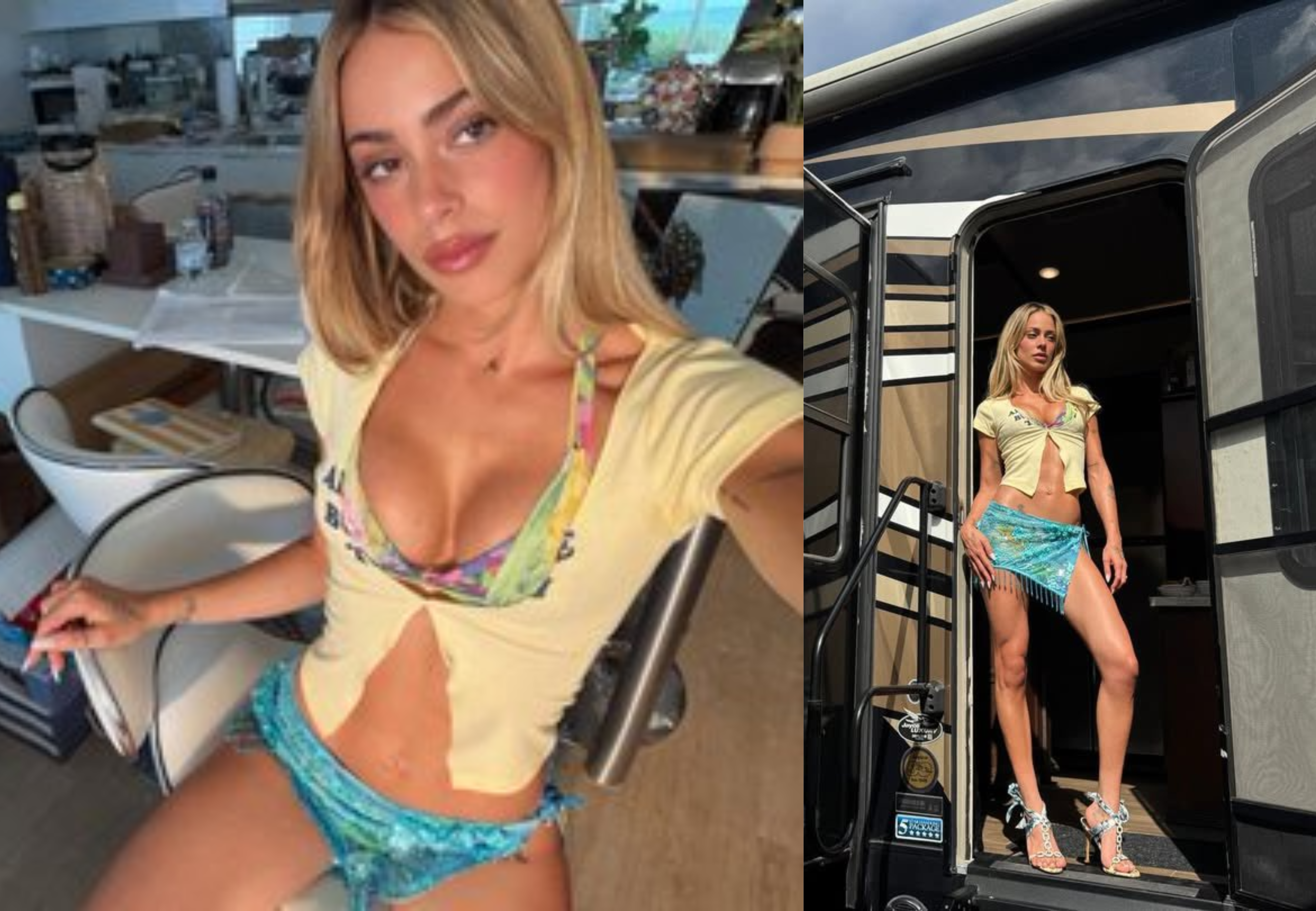 Tini posó con el vestuario para su próximo proyecto.