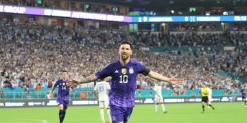 Argentina ganó el primero de sus dos amistosos de cara al Mundial de Qatar 2022. Foto: @Argentina