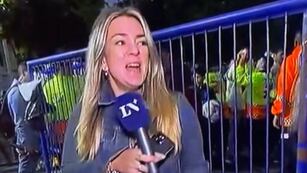 La periodista hizo bromas sobre La Bombonera.