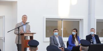 El gobernador de Córdoba habló de la inseguridad en la provincia, durante un acto de inauguración en Villa María.