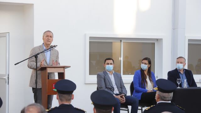 El gobernador de Córdoba habló de la inseguridad en la provincia, durante un acto de inauguración en Villa María.