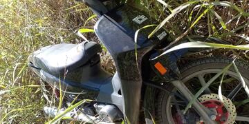 Moto encontrada por la GUR