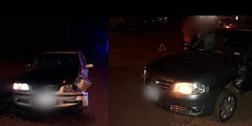 Accidente entre dos autos en Oberá