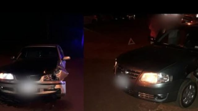 Accidente entre dos autos en Oberá