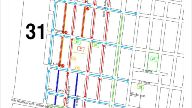 Cambio de sentido de calles en el barrio Jardín