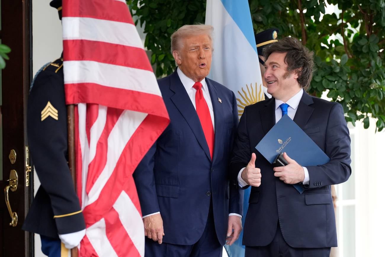 Estados Unidos. El presidente Donald Trump recibe a Javier Milei en la Casa Blanca. (AP / Alex Brandon)