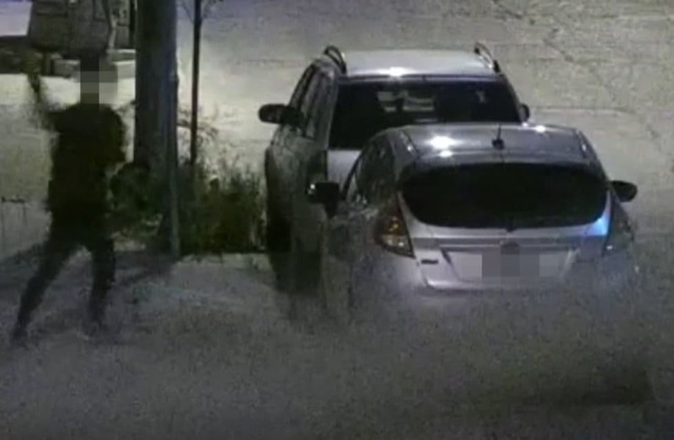 Video: un adolescente reventó el vidrio de un auto con un piedrazo y fue detenido en Córdoba