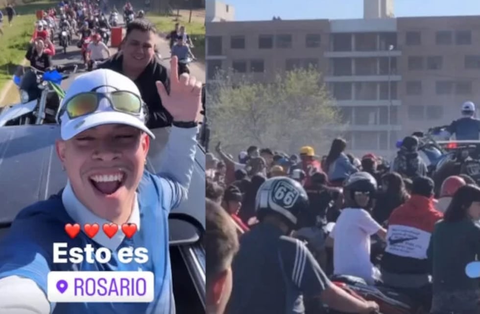 Convocatoria con cientos de motos para grabar un video terminó en un operativo policial en Rosario