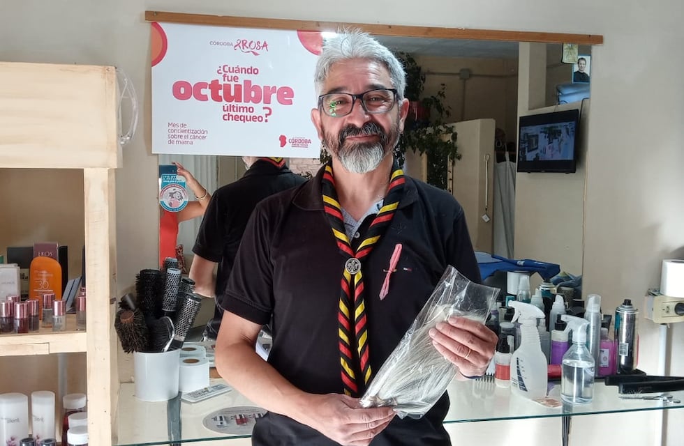 Córdoba: un hombre donó su largo cabello para hacer pelucas para mujeres con cáncer