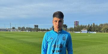 Tomás Perez, el joven rafaelino convocado por Diego Placente para la Sub 17