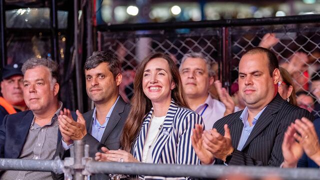 Victoria Villarruel en el Festival de Doma y Folclore en Jesús María.