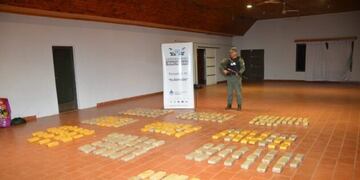 Colonia Delicia: secuestraron más de 150 kilos de marihuana.