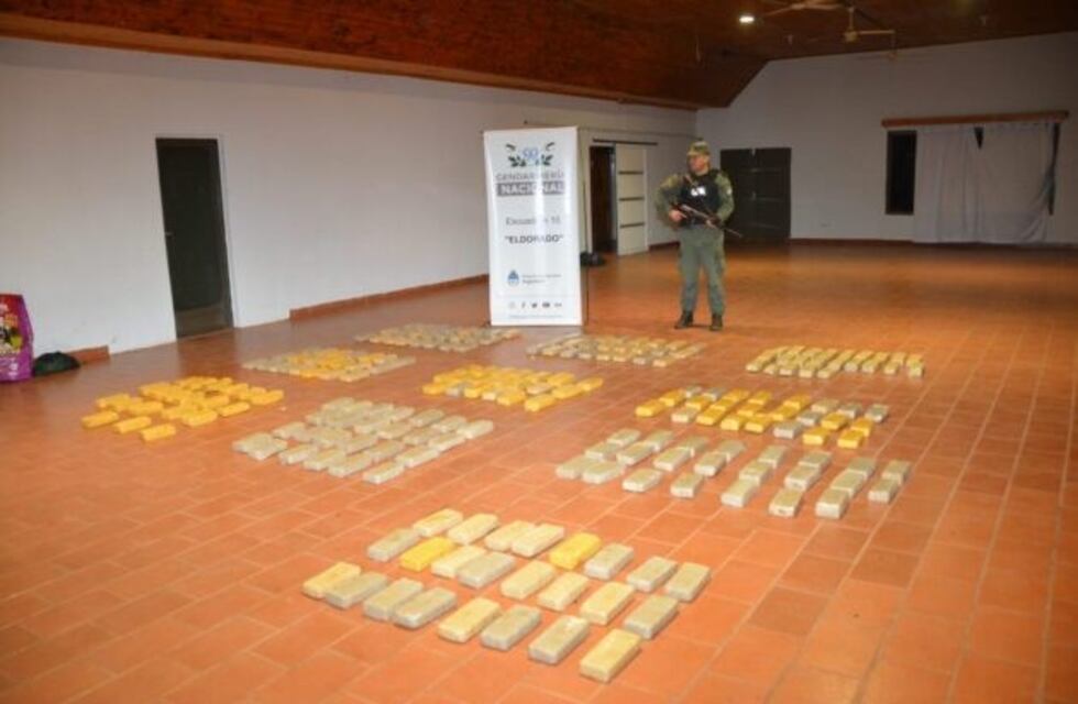 Colonia Delicia: secuestraron más de 150 kilos de marihuana