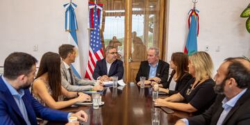 Jalil recibió al Oficial de Asuntos Económicos de la Embajada de EE. UU, Tobin Nelson