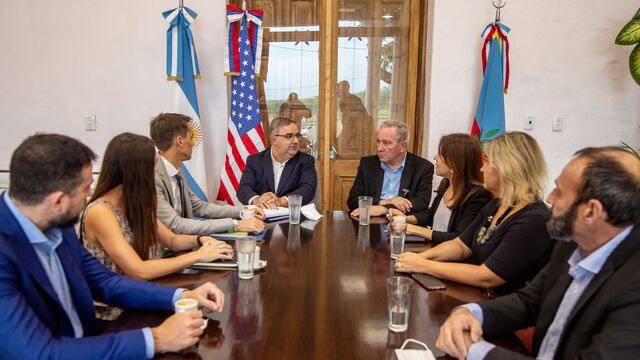 Jalil recibió al Oficial de Asuntos Económicos de la Embajada de EE. UU, Tobin Nelson