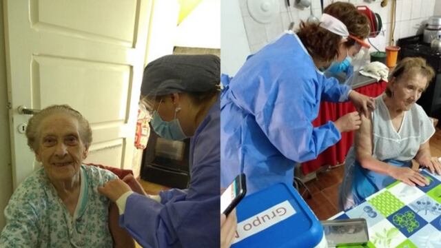 Comennzó en San Luis un operativo especial para vacunar a mayores de 90 años en sus domicilios. Gentileza La Gaceta Digital