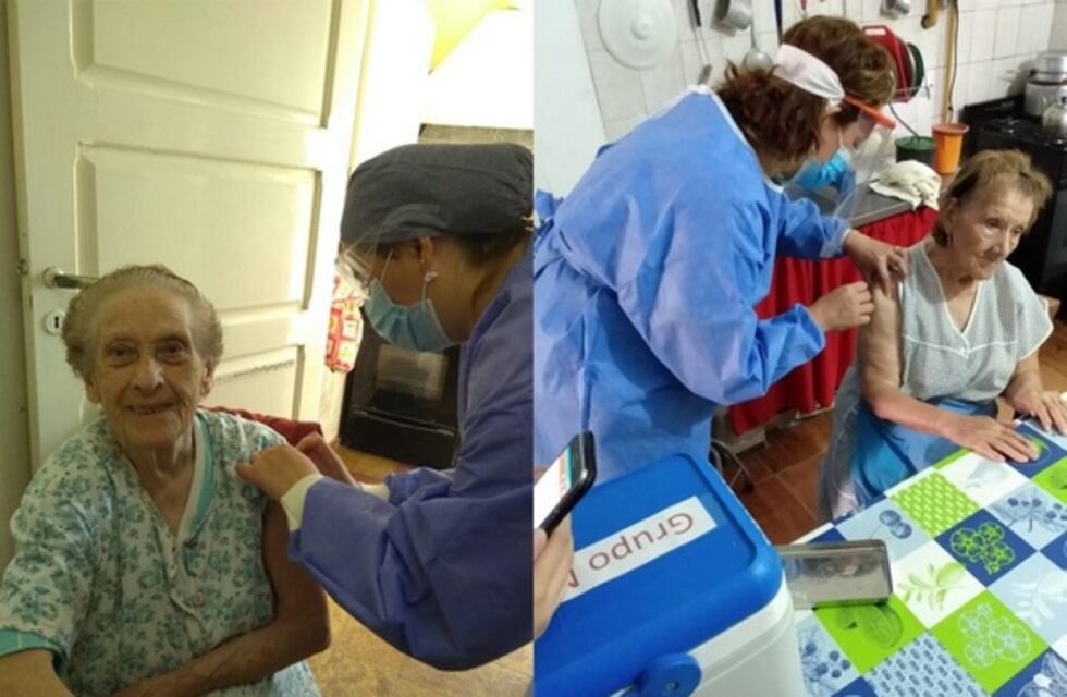 Vacunan en San Luis y en sus domicilios a mayores de 90 años