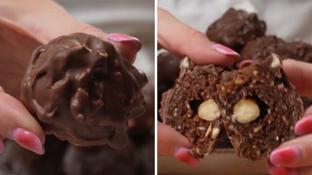 Cómo cocinar Ferrero Rocher versión saludable.
