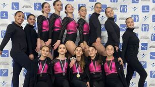 El equipo de Akros se quedó con varios títulos nacionales, de gimnasia artística.