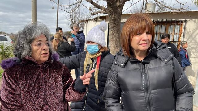 Patricia Bullrich recorrió zonas de Rosario y habló sobre un plan para luchar contra el narcotráfico.