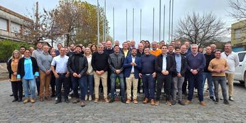 Grupo Sur: reunión con la presencia de Carlos Ávila, Agustín Rossi, Werner Nickel y Enrique Groenenberg