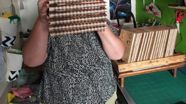 Gisel Godoy y su microemprendimiento "La Casa del Cuaderno"