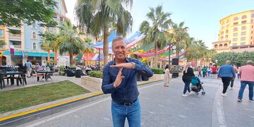 Andrés Fassi, presidente de Talleres, en Doha, Qatar. (La Voz)