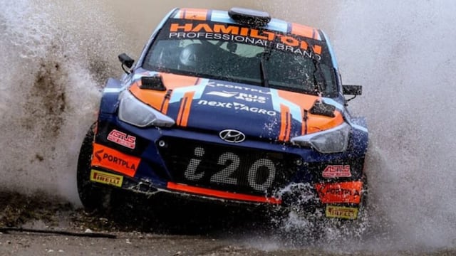 Santiago Baldo y Zacarías García, ganadores y campeones con su Hyundai i20 Rally2.