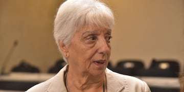 Liliana Asís, exdirectora del Hospital Materno Neonatal en el inicio del juicio. (Ramiro Pereyra/La Voz)