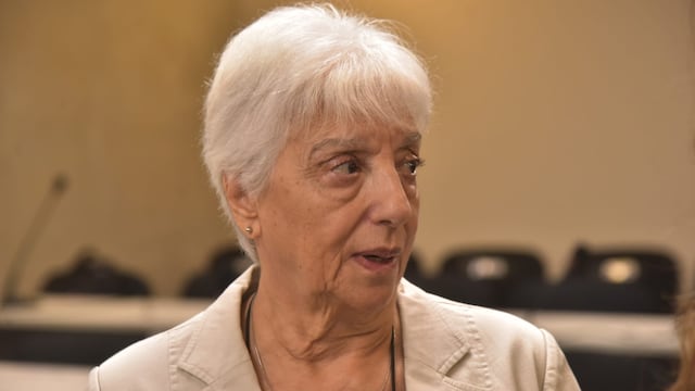 Liliana Asís, exdirectora del Hospital Materno Neonatal en el inicio del juicio. (Ramiro Pereyra/La Voz)