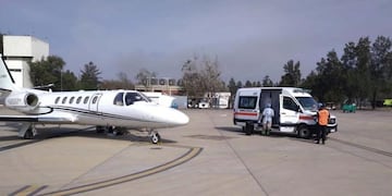El avión sanitario de la provincia realizó el traslado seguro y rápido del menor.