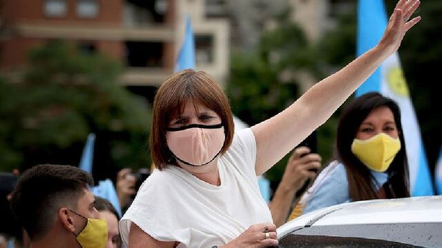 Bullrich durante un banderazo en Córdoba. La titular del PRO se encuentra en Formosa. (Foto: web)