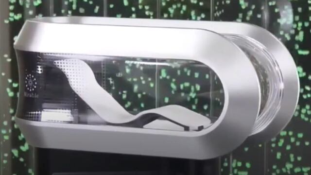 El prototipo de la bañera inteligente creada por Japón.