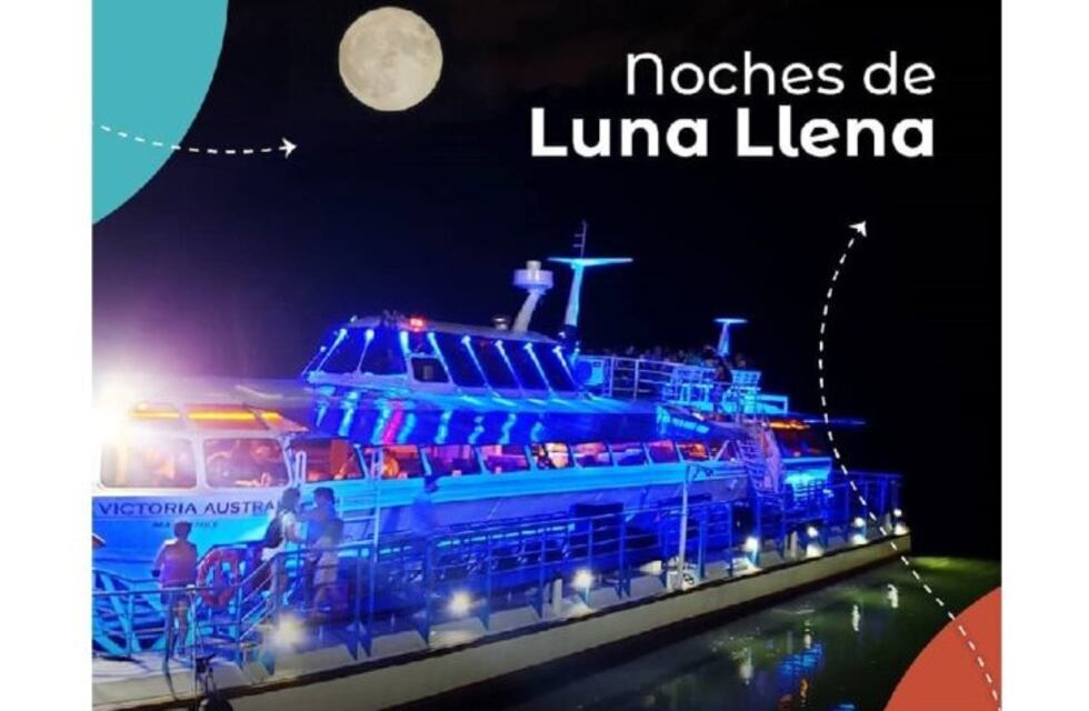 El Catamarán de Iguazú retoma los paseos de la Luna Llena